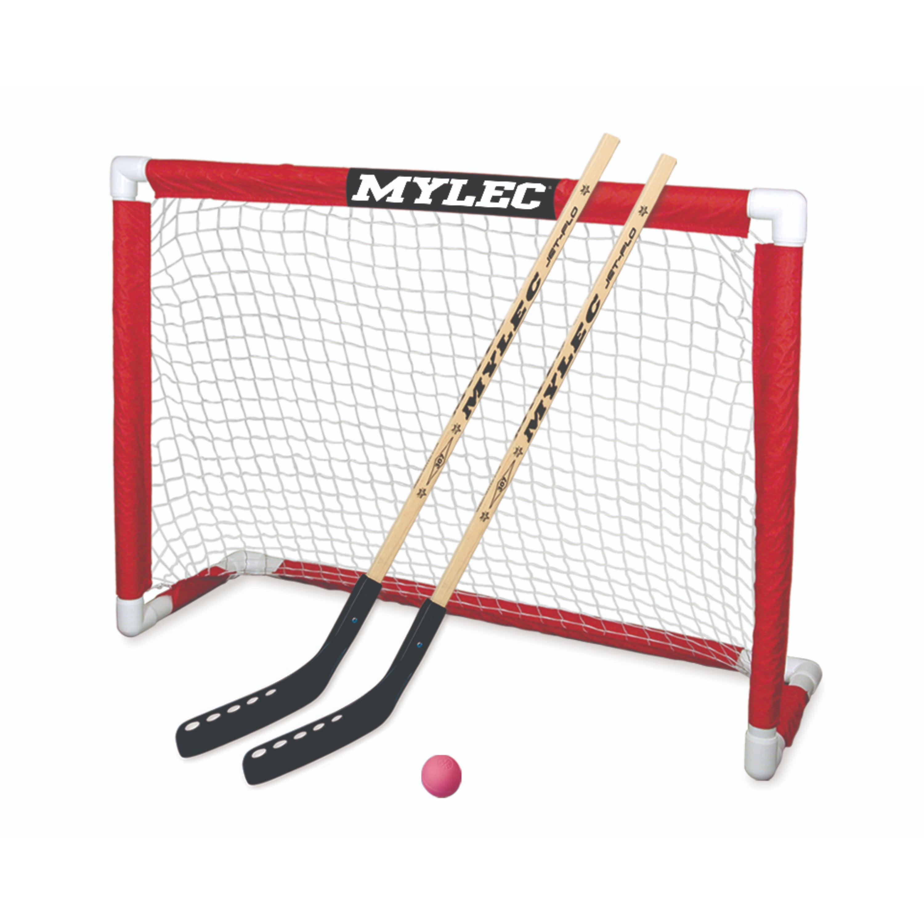 MyLec Deluxe Hockey Set, with 1 Hockey Goal, 2 43" Hockey Sticks & 1