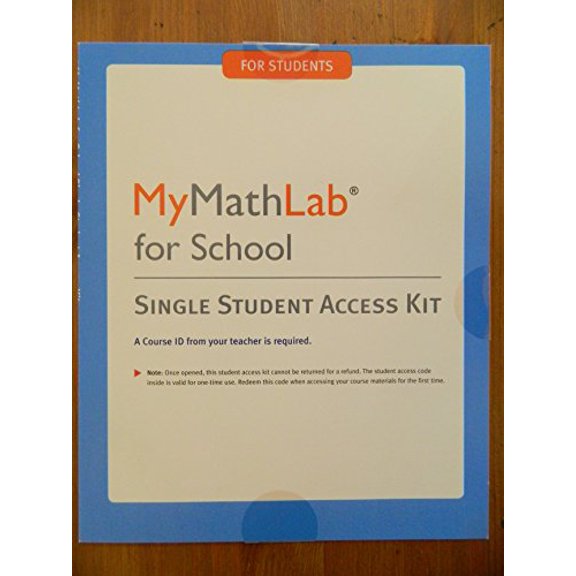 Pre-Owned MyMathLab Access Card for School (1-year Access), 1/e Paperback
