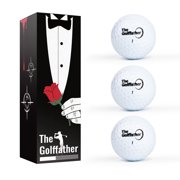 MyMealivos 3-Pack The Golffather Balls, Golf Gifts for Father and Grandpa, Unique Joke Gift for Fathers Day, Birthday, Christmas
