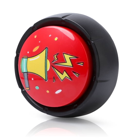 MyMealivos 1Pcs Air Horn Sound Button, DJ Party Noise Maker, Hip Hop Horn Button for Pranks, Adult Gag Gifts & Celebration Sound Effects Machine-Red