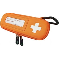 Mymedibag Single Epipen Carry Case - Hardcase Insulated Medication Bag - Bright Orange Epipen Holder, Highly Visible and Noticeable Medical Case for Emergencies