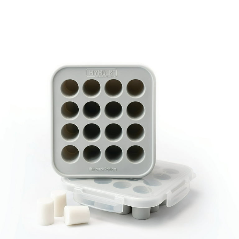 GCP Products Frozen Breastmilk Cube Mold,100% Food Grade Silicone Ice Cube  Tray With Lid
