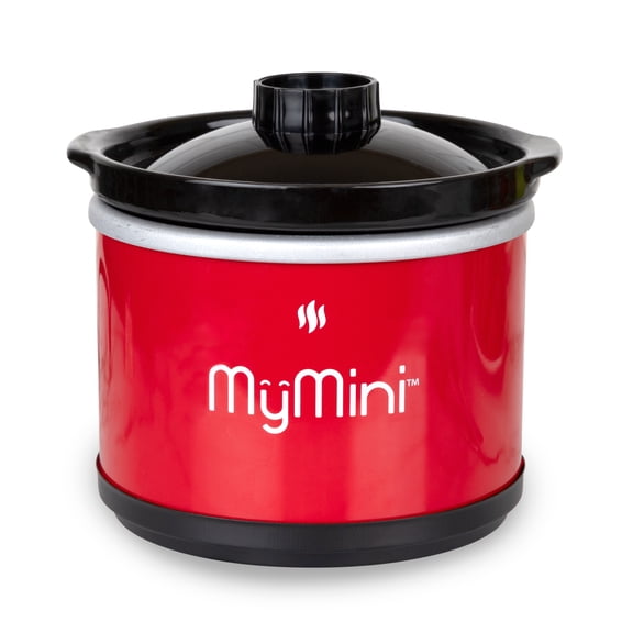 MyMini 20-Oz. Red Chocolate Fondue Dipping Pot and Slow Cooker, 40 Watts, Red