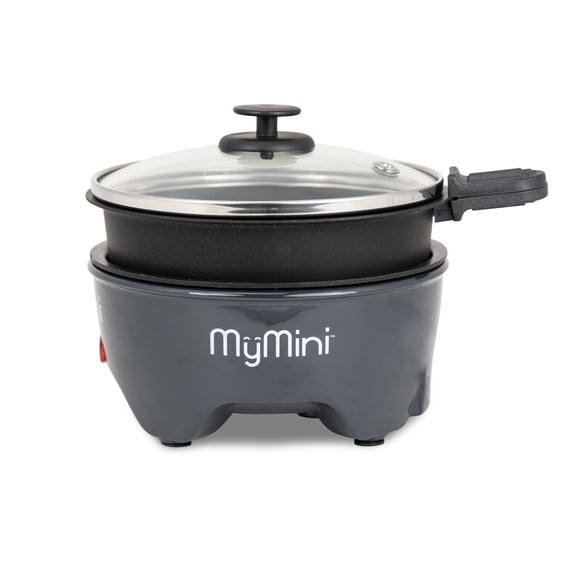 MyMini 5 in. Noodle Cooker, Ramen Cooker and Electric Hot Pot, Blackberry