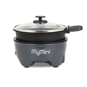 MyMini 5 in. Noodle Cooker, Ramen Cooker and Electric Hot Pot, Blackberry