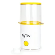 MyMini 8-Cup Hot Air Electric Popcorn Popper and Bowl, 800W, White and Yellow