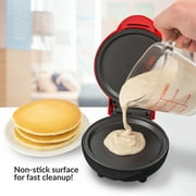 MyMini Pancake Griddle, 550 Watts, Red