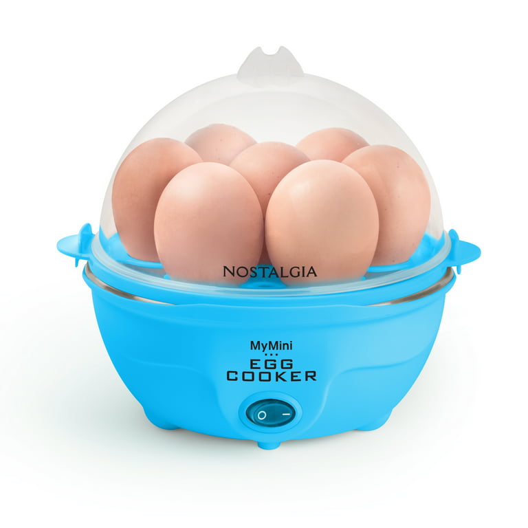 7-Egg Electric Easy Egg Cooker, Steamer, Poacher (Blue)