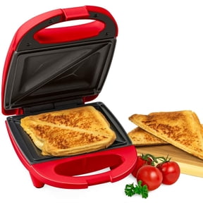 MyMini Sandwich Maker Grill, 520 watts, Red