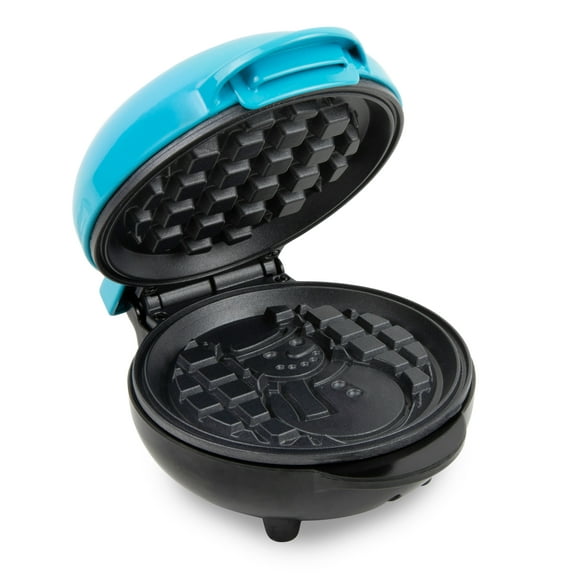 MyMini Snowman Electric Waffle Maker, Blue