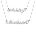 thumbnail image 1 of MyNameNecklace - Personalized Unisex Classic "Carrie" Name Necklace for Woman - Custom Cursive Nameplate - Made of 925 Silver Custom Any Name with 16'' + 2" Chain, 1 of 4