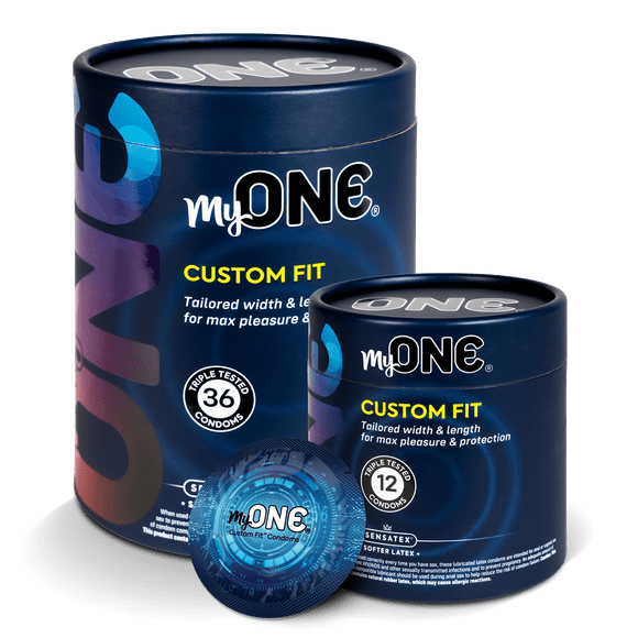 MyONE Condoms Larger Fit Size 57E: Wide (57), Length 5.6” (E), 12-Count