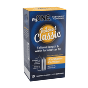 MyONE Custom Fit Tailored Classic Condoms | Ultra-Thin Latex, Lubricated | 10 Count