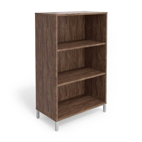 MyOfficeInnovations 3 Shelf 45H Laminate Bookcase Espresso MYO24398960