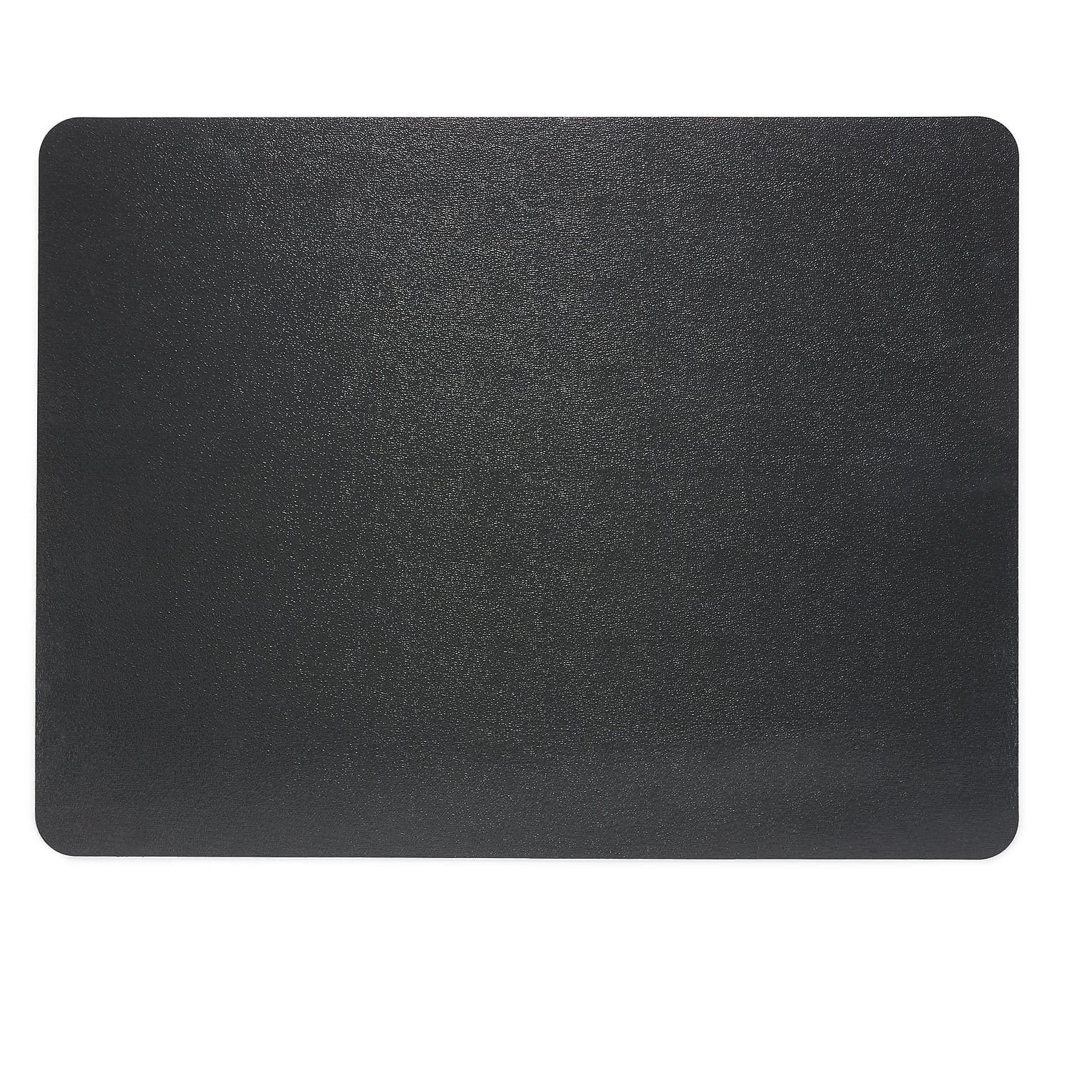 Black 36" x 48" Rectangular Vinyl Hard Floor Chair Mat