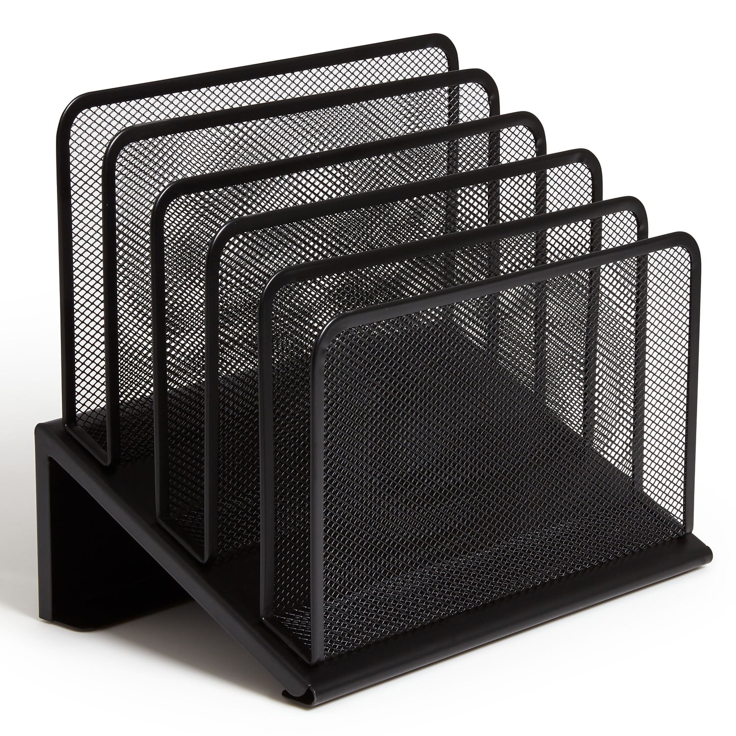 MyOfficeInnovations 5 Compartment Wire Mesh File Organizer 24402468