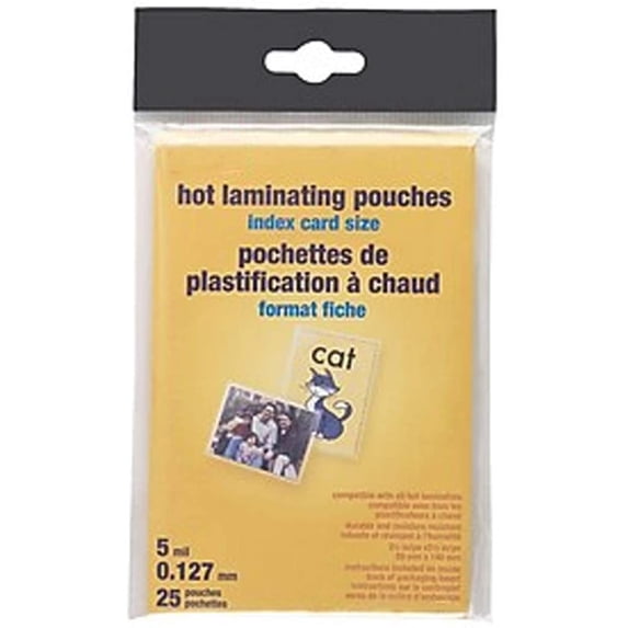 MyOfficeInnovations 5 mil Index Card Size Thermal Laminating Pouches 25 pack 489534