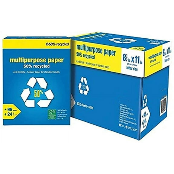 MyOfficeInnovations 50% Recycled 8.5" x 11" Multipurpose Paper 24 lbs 96B 10 RM/CT 756860