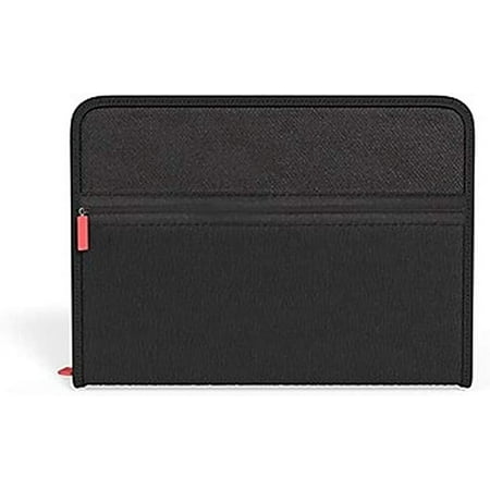 MyOfficeInnovations 7-Pocket Expanding Zip Fabric File Black Letter Size (51818) 2756992
