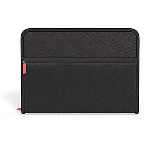 MyOfficeInnovations 7-Pocket Expanding Zip Fabric File Black Letter Size (51818) 2756992