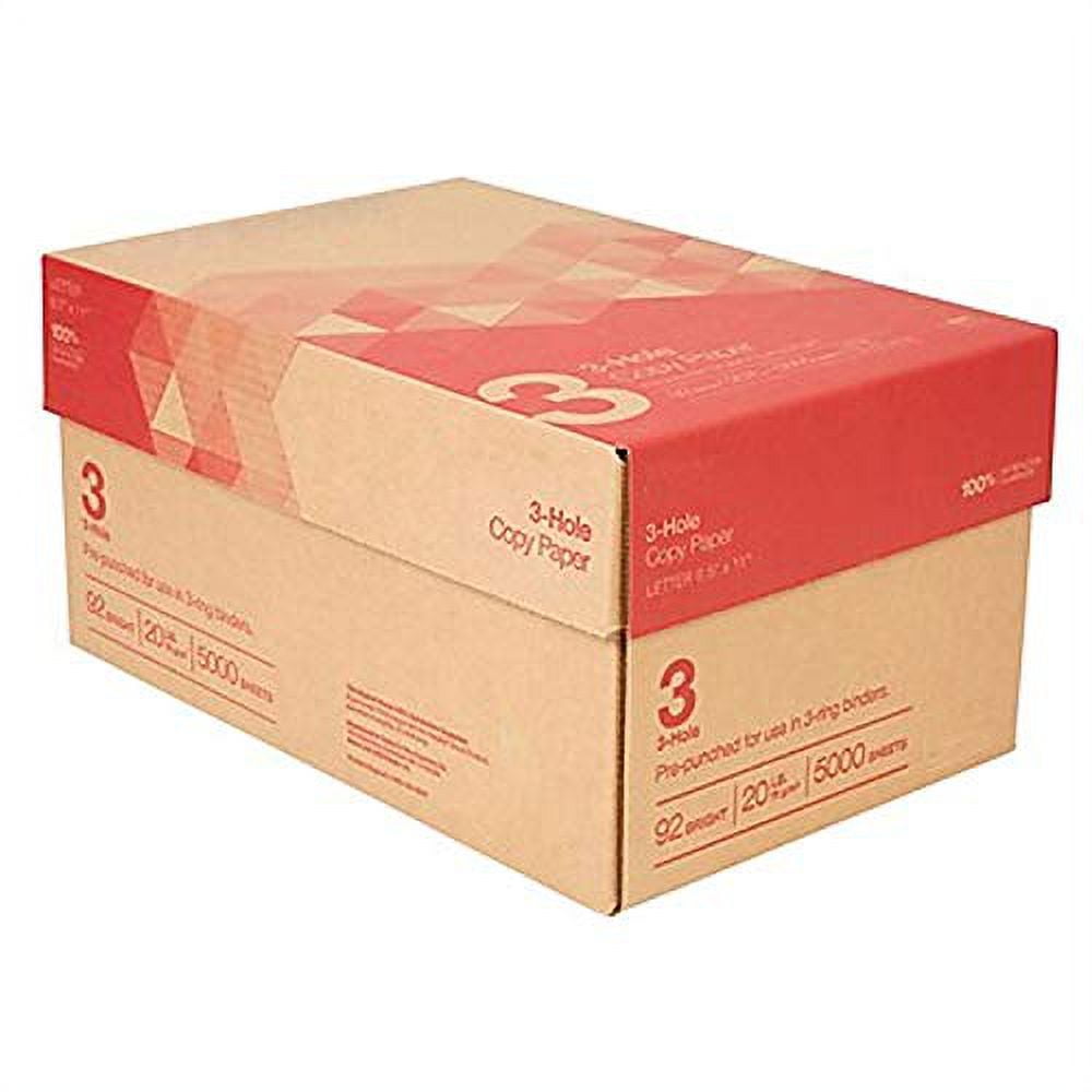 MyOfficeInnovations 8.5" x 11" 3H Punch Copy Paper 20 lbs 92 Brightness 500/RM 10 RM/CT 122457