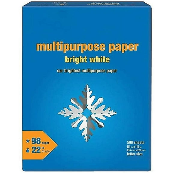 MyOfficeInnovations 8.5" x 11" Multipurpose Paper 22 lbs. 98 Brightness 500/RM (22098) 651659