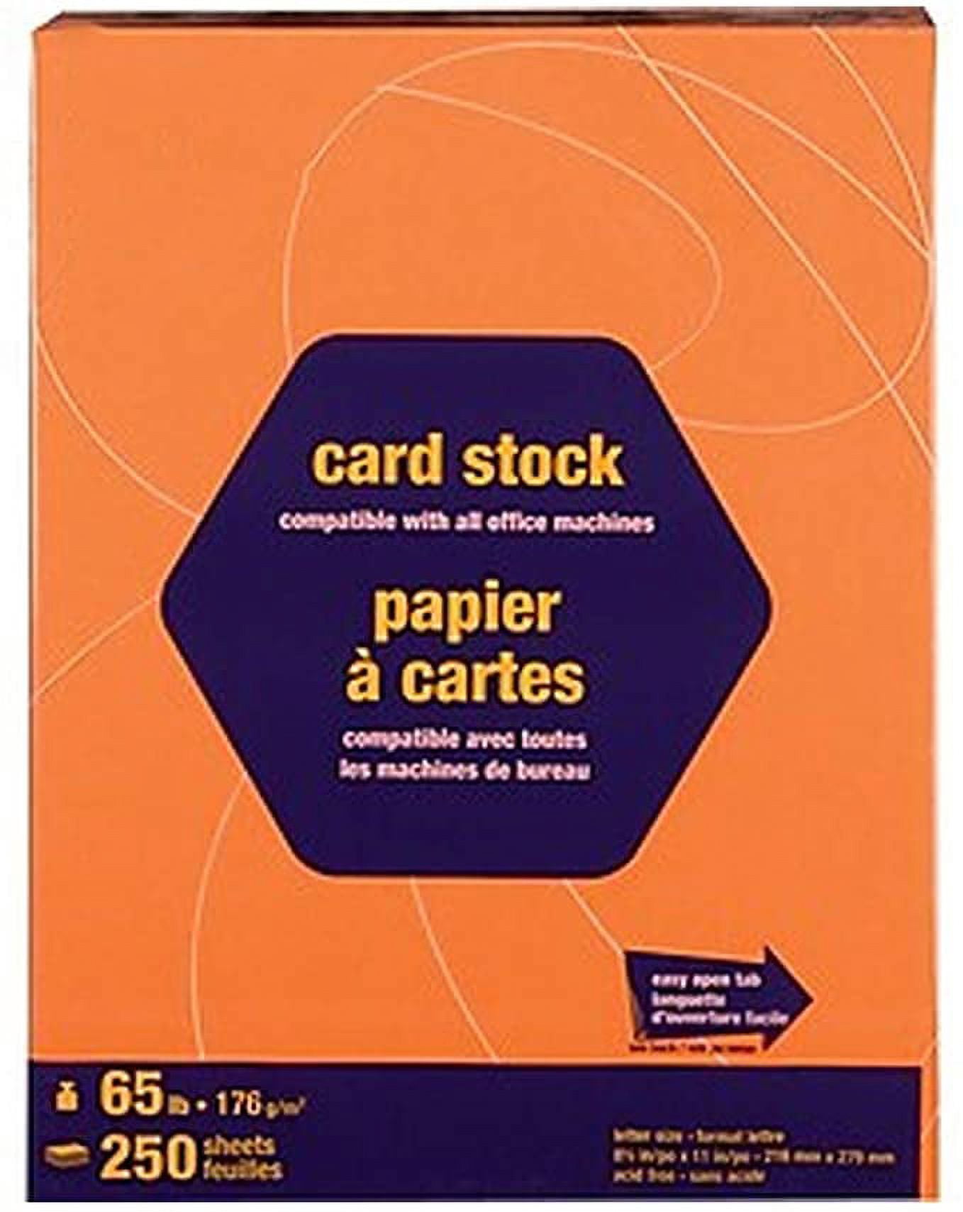 MyOfficeInnovations Brights Cardstock Paper 65 lbs 8.5" x 11" Bright Orange 250/PK 862158