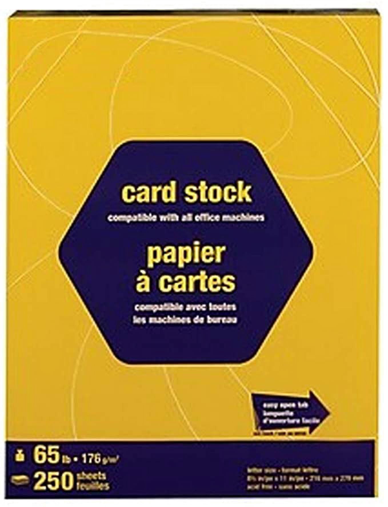 MyOfficeInnovations Brights Cardstock Paper 65 lbs 8.5" x 11" Bright Yellow 250/PK 862159