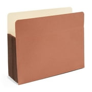 MyOfficeInnovations Expand File Pocket w/Tyvek Reinf 7 Exp Straight Tab Ltr Br 5/PK 378737