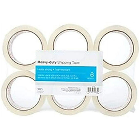 MyOfficeInnovations Heavy Duty Shipping Packing Tape 1.88" x 54.6 Yds Clear 6/Rolls 601376