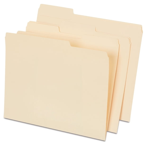 MyOfficeInnovations Interior File Folders Letter Size Manila 100/Box ...