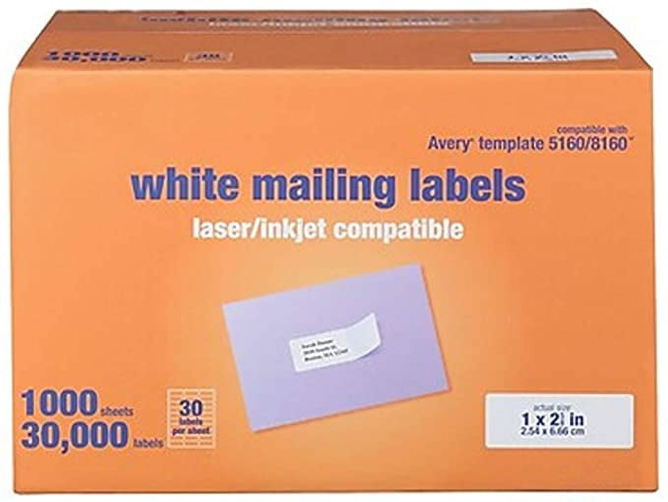 MyOfficeInnovations Laser/Inkjet Address Labels 1"H x 2 5/8"W White 30