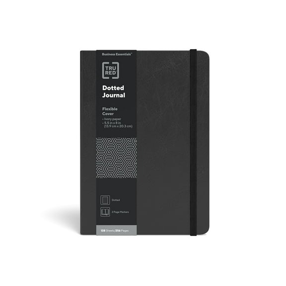 MyOfficeInnovations Medium Flexible Cover Dotted Journal Blk TR54779 24377283