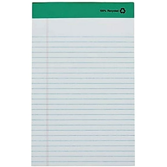 MyOfficeInnovations Notepads 5" x 8" Narrow White 50 Sheets/Pad 12 Pads/PK (18592STP) 491461