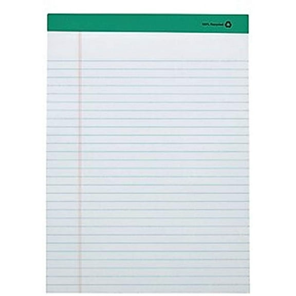 MyOfficeInnovations Notepads 8.5" x 11.75" Wide White 50 Sh./Pad 12 Pads/PK 462332
