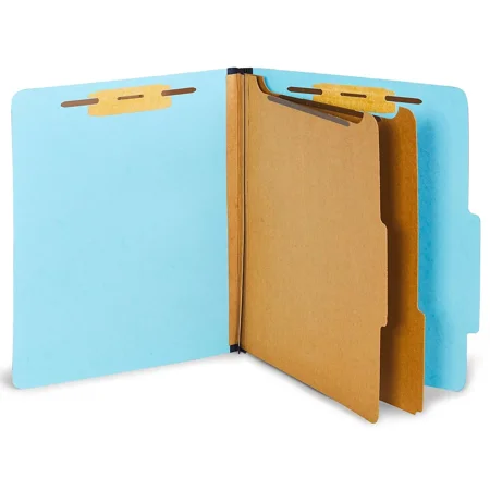 MyOfficeInnovations Psbd Classification Folders 2/5-Cut Top Tab Ltr 2 Div Lt