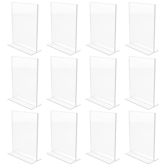 MyOfficeInnovations Sign Holder 8.5" x 11" Clear Plastic 12/Pack (28180) 1604938
