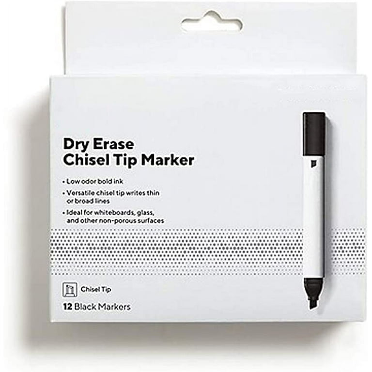 Dry Erase Marker, Broad Chisel Tip, Black, Dozen Dry Erase Marker, Broad Chisel Tip, Black, Dozen