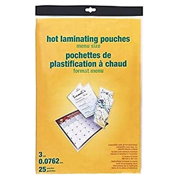 MyOfficeInnovations Thermal Pouches Menu 25/Pack (17469) 19710