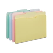 MyOfficeInnovations Top-Tab File Folders 3-Tab Letter Assorted Pastel Colors 100/BX 459684