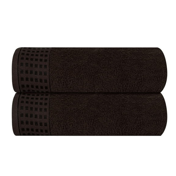 MyOwn 100% Premium Cotton 2 Pack Oversized Bath Towel Set 28x55 inches, Large Bath Towels, Ultra Absorbant Compact Quickdry & Lightweight Towel, Ideal for Gym Travel Camp Pool - Chocolate Brown