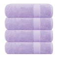 thumbnail image 1 of MyOwn Premium Cotton 4 Pack Bath Towel Set - 100% Pure Cotton - 4 Bath Towels 27x54 - Ideal for Everyday use - Ultra Soft & Highly Absorbent - Purple, 1 of 6