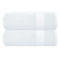 thumbnail image 1 of MyOwn Premium Cotton Oversized 2 Pack Bath Sheet 35x70 - 100% Pure Cotton - Ideal for Everyday use - Ultra Soft & Highly Absorbent - Machine Washable - White, 1 of 5
