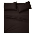 thumbnail image 1 of MyOwn Queen Sheet Set - Cotton Rich Bedding Sets Queen, 4 Piece Deep Pocket Queen Sheet - Ultra Soft, Wrinkle Resistant, Quick Dry, Easy Care Queen Sheets - Chocolate Brown, 1 of 6