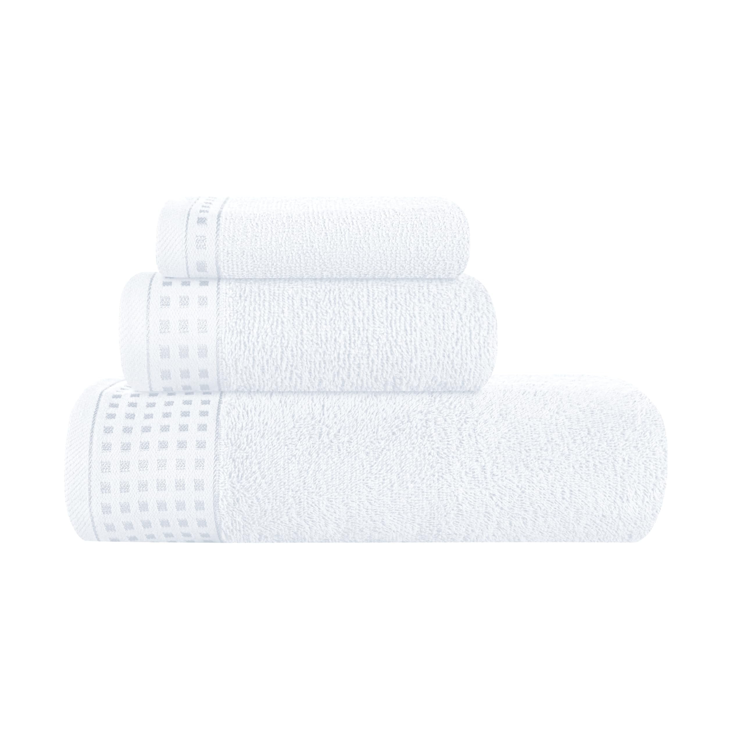 Walmart Black Friday Deals 2025 - MyOwn Ultra Soft 3 Pack Cotton Towel Set, Contains a Bath Towel 28x55 inch, a Hand Towel 16x24 inch & a Wash Coth 12x12 inch, Ideal Everyday use, Compact & Lightweight - White