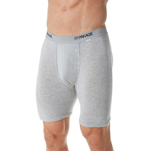 MyPakage Men's Weekend Boxer Brief (Heather, X-Small)