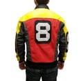 thumbnail image 1 of MyPartyShirt David Puddy 8 Ball Bomber Jacket Costume with Faux Leather (Men), 1 of 15