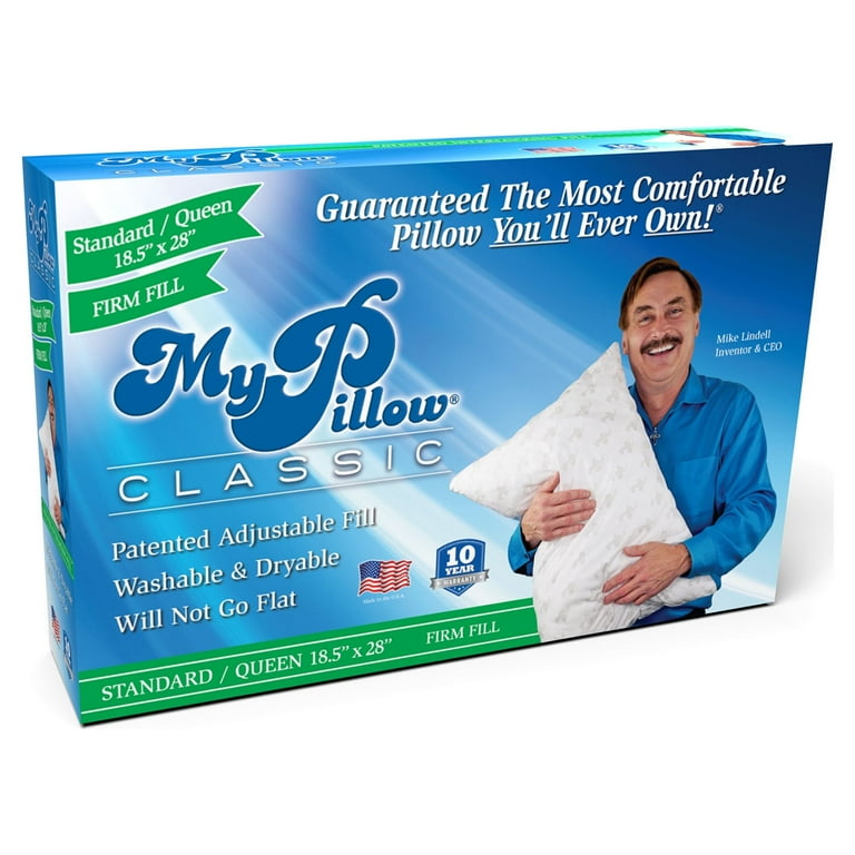 MyPillow Classic Queen Size and Firm Support 1 Pillow Walmart