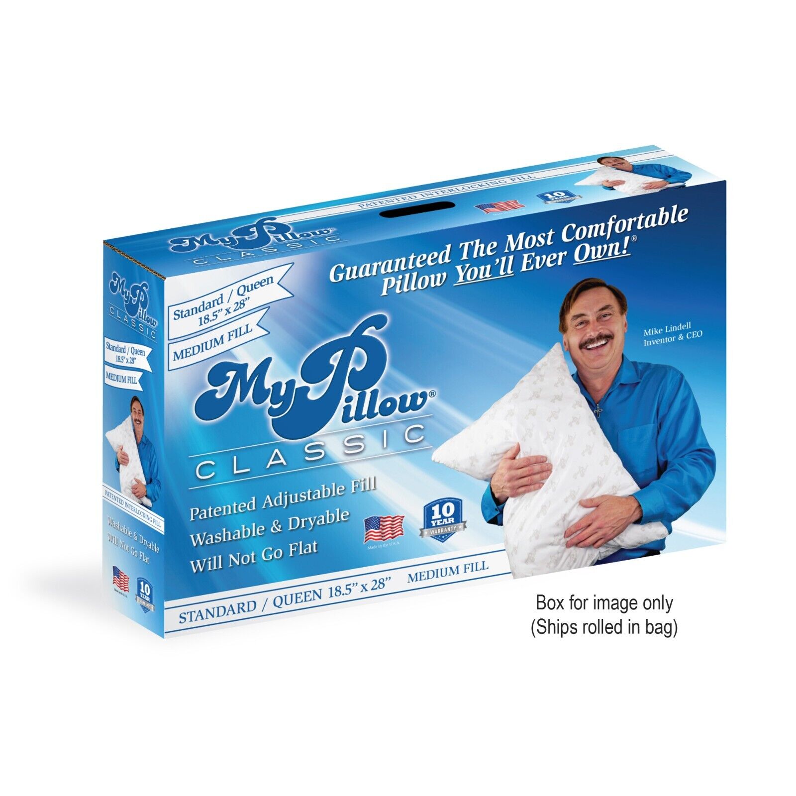 MyPillow Classic Bed Pillow King Size, Firm Fill