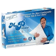 MyPillow Classic Series Foam Queen Sized Bed Deep Sleep Pillow, Green Firm Fill